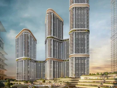 Wohnanlage New high-rise residence Skyscape Avenue with a swimming pool and gyms close to golf courses, Nad Al Sheba 1, Dubai, UAE