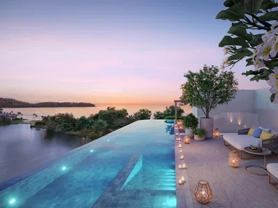 Zespół mieszkaniowy New residential complex on the lagoon shore near Bang Tao beach, Phuket, Thailand