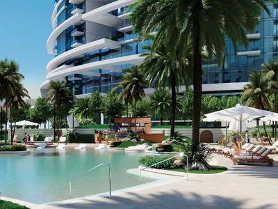 Жилой комплекс Новая высотная резиденция Damac Casa с бассейнами и садами, Dubai Media city, Дубай, ОАЭ
