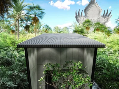 Zespół mieszkaniowy New residential complex of stylish townhouses with swimming pools in Bukit, Bali, Indonesia