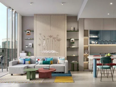 Wohnanlage New complex of furnished apartments Rove Home Marasi Drive with swimming pools and a co-working area in the heart of Business Bay, Dubai, UAE