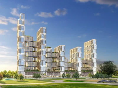 Complexe résidentiel Sobha One — new residence by Sobha Realty with a golf course and a spa center in Ras Al Khor Industrial Area, Dubai