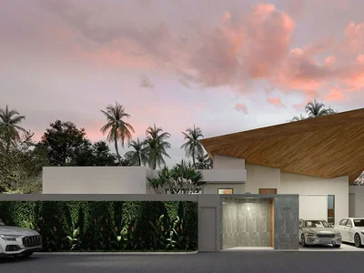 Complexe résidentiel New residential complex of villas with swimming pools and a shared fitness center in Phuket, Thailand