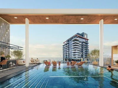Residential complex New high-rise residence Mercer House with swimming pools and spa areas, JLT Uptown, Dubai, UAE