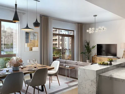 Complexe résidentiel New residence Jadeel with swimming pools close to Dubai Marina, Umm Suqeim, Dubai, UAE