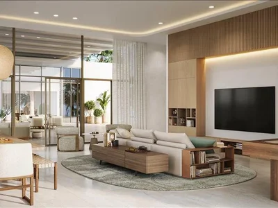 Wohnanlage New District One Naya Residences with swimming pools, a lagoon and an interactive fountain, District One, Dubai, UAE