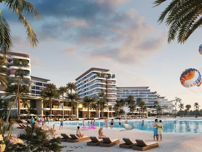 Complejo residencial New complex of villas Siniya Island with a private beach and a golf course, Al Seanneeah, Umm Al Quwain, Dubai, UAE