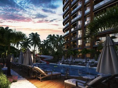 Zespół mieszkaniowy Gated premium residential complex with a view of the sea in the resort area of Alanya, Turkey