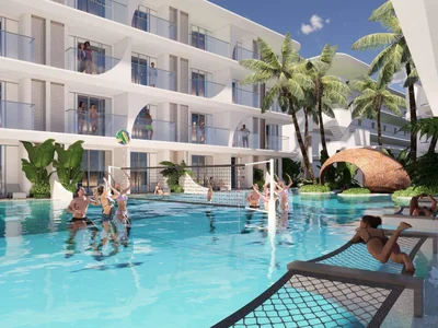 Complexe résidentiel New residential complex on the seafront in Bang Rak, Samui, Thailand
