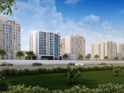 Complejo residencial New residence Central with swimming pools and a lounge area near a highway and a metro station, Jebel Ali Village, Dubai, UAE
