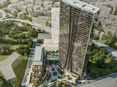 Complejo residencial Furnished apartments with views of the Bosphorus and the city, in a building with swimming pool and restaurants, Şişli, Istanbul, Turkey