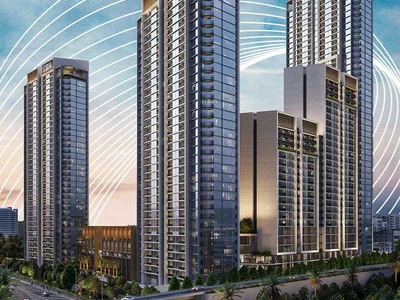 Residential complex New Orbis Residence with a swimming pool and gardens close to highways, Motor City, Dubai, UAE
