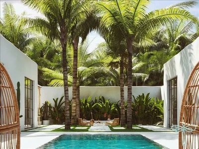 Zespół mieszkaniowy New complex of furnished villas with swimming pools close to Melasti Beach, Bali, Indonesia