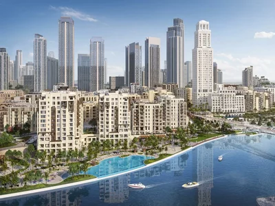 Wohnanlage Savanna — residential development by Emaar next to a large park, restaurants, shops and waterfront in Dubai Creek Harbour