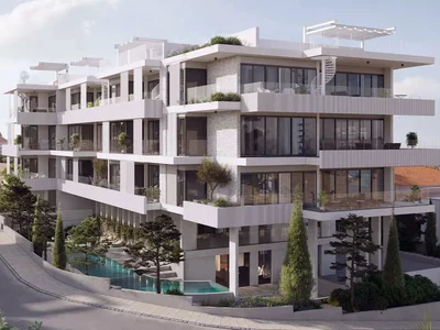 Zespół mieszkaniowy Low-rise apartment complex with swimming pool and gym, with sea and city views, Panthea, Limassol, Cyprus