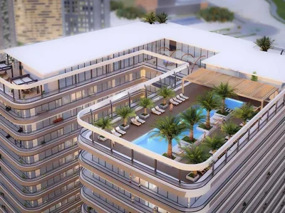 Residential complex New residence The Community Sports Arena with a swimming pool and a lounge area, Dubai Sports City, Dubai, UAE