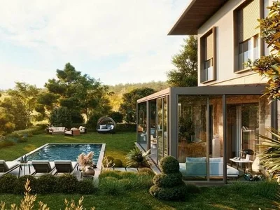 Residential complex New residential complex with a swimming pool, green areas and a tennis court, Izmir, Turkey