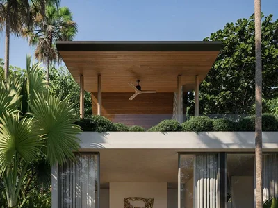 Complexe résidentiel New complex of premium villas in a traditional style with swimming pools surrounded by forest, Bang Tao, Phuket, Thailand