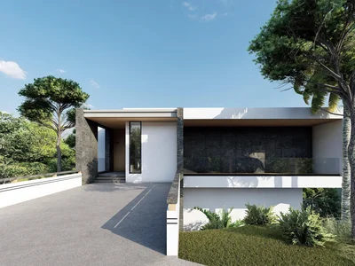 Complexe résidentiel New villas with pools in a residential complex with a natural waterfall, Lamai, Samui, Thailand
