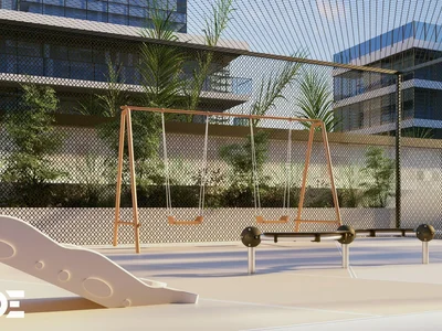 Residential complex Modern residential complex Greygate Residences with a pool and other amenities in Jumeirah Village Circle, Dubai, UAE