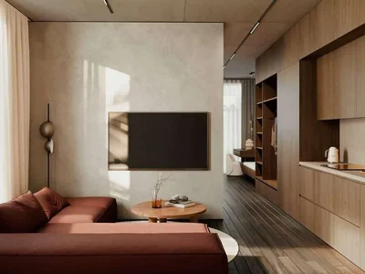Wohnanlage New residential complex with a swimming pool, a gym and a spa in Nuanu City, Bali, Indonesia