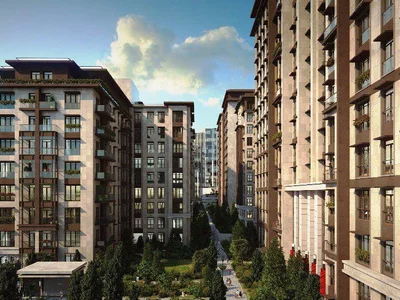 Wohnanlage New residential complex, reconstruction project of a whole area in the city center, Beyoglu, Istanbul, Turkey