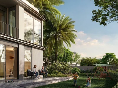 Complexe résidentiel New complex of townhouses The valley 2 — Velora with gardens and the river, Dubai, UAE