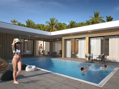 Zespół mieszkaniowy New complex of villas with swimming pools in a picturesque area, near the beach, Samui, Thailand