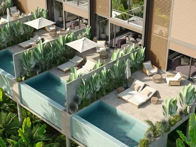 Complejo residencial Complex of premium villas with swimming pools, Ubud, Bali, Indonesia