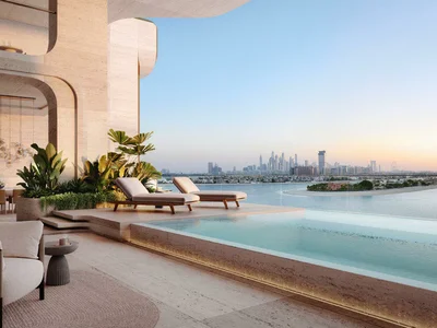 Wohnanlage New luxury waterfront residence Alba with a private beach and a spa center in the exclusive area, Palm Jumeirah, Dubai, UAE