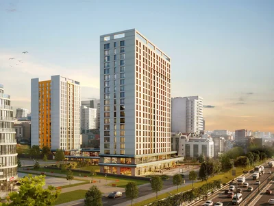 Residential complex Luxury and modern residence with a swimming pool and a conference room in a prestigious business area, Istanbul, Turkey