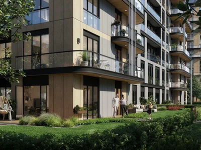 Zespół mieszkaniowy New residence with a green area and swimming pools in a prestigious area, near the city center, Istanbul, Turkey