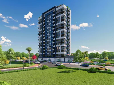 Complexe résidentiel Spacious apartment in a complex with swimming pool in a quiet area, Mersin, Turkey