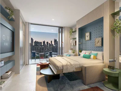 Wohnanlage New complex of furnished apartments Rove Home Marasi Drive with swimming pools and a co-working area in the heart of Business Bay, Dubai, UAE