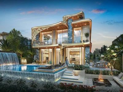 Zespół mieszkaniowy Picturesque residence Gems estates near a golf club, Damac Hills, Dubai, UAE