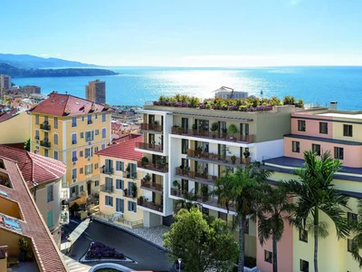 Zespół mieszkaniowy New residential complex with a garden, a parking and panoramic views in Beausoleil, Cote d'Azur, France