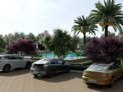 Residential complex One bedroom apartments in complex with swimming pool and sports grounds, Mersin, Turkey