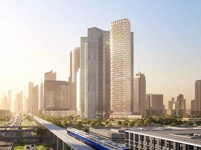 Жилой комплекс Новая высотная резиденция One B Tower с бассейном, зонами отдыха и коворкингом, Al Quoz, Дубай, ОАЭ