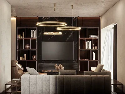 Wohnanlage New residence with swimming pools and a park close to a metro station and highways, Istanbul, Turkey