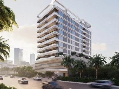 Zespół mieszkaniowy New residence Jardin Astral with a swimming pool, a co-working area and lounge areas, Jumeirah Garden city, Dubai, UAE