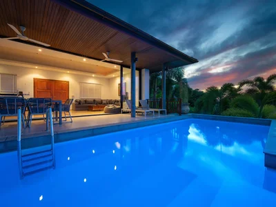 Complexe résidentiel Complex of furnished villas with swimming pools close to Lamai Beach, Samui, Thailand