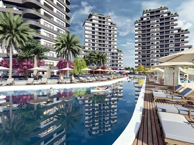Zespół mieszkaniowy Residential complex with sports grounds and various amenities, 1.5 km to the sea, Mezitli, Mersin, Turkey
