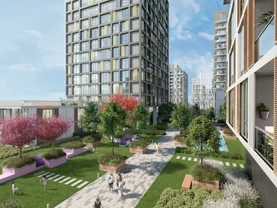 Complexe résidentiel New apartments in a residence with swimming pools, a fitness center and restaurants, Istanbul, Turkey