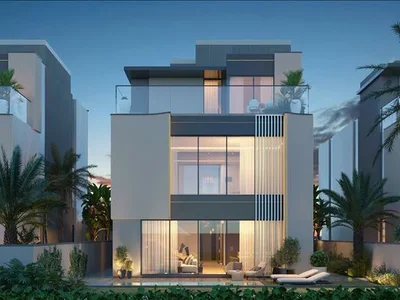 Complexe résidentiel New exclusive complex of villas Watercrest with swimming pools and gardens, Meydan, Dubai, UAE