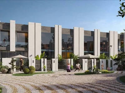 Complexe résidentiel Bianca Townhouses — luxury residence by Reportage Properties with swimming pools and green areas in Dubailand