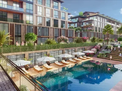 Complexe résidentiel New residence with swimming pools and kids' playgrounds close to the forest and the lake, Istanbul, Turkey