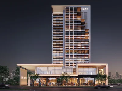 Complexe résidentiel New Sierra Residence with gardens and areas for recreation and entertainment, Motor City, Dubai, UAE