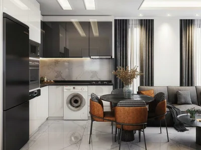 Zespół mieszkaniowy New low-rise residence with a swimming pool and a fitness center, Oba, Alanya, Turkey
