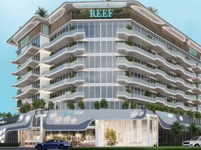 Complejo residencial Townhouse in new Reef 1000 Residence with underground gardens, sitting areas and a co-working area, Dubailand, Dubai, UAE