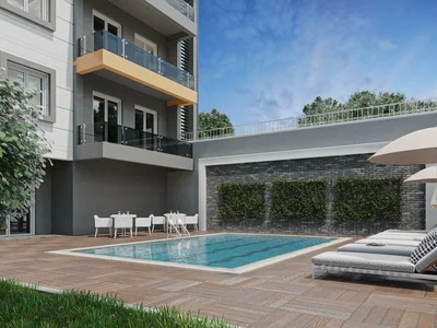 Complexe résidentiel Spacious apartments in residential complex with swimming pool and gym, Avsallar, Turkey